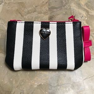 Betsey Johnson Black & White striped wallet